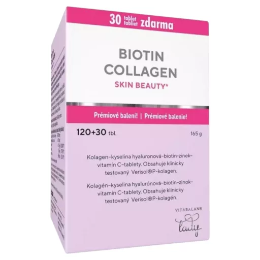 Vitabalans Biotin Collagen Skin Beauty tabletta 120+30 db