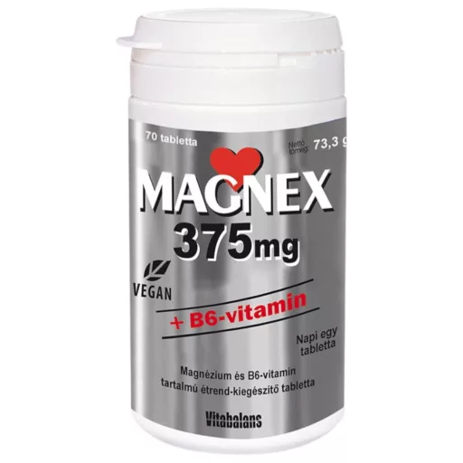 Magnex 375 mg + B6-vitamin tabletta 70 db