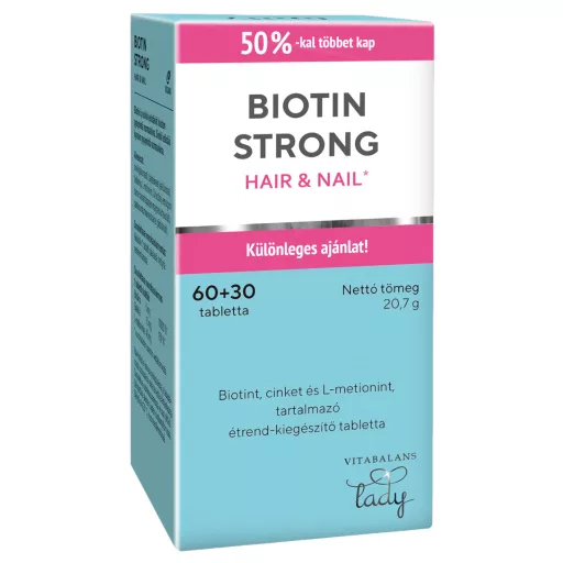 Biotin Strong Hair & Nail tabletta 90 db