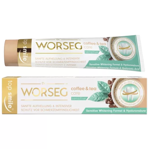 Dr. Worseg Top Smile fogkrém kávé/tea elszíneződés ellen 75 ml