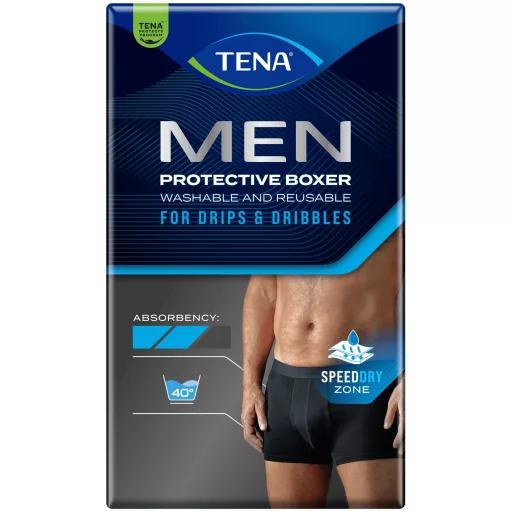 TENA Men Protective Boxer mosható alsónemű fekete L