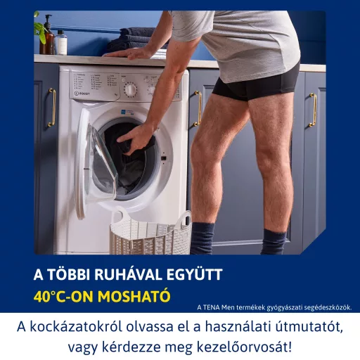 TENA Men Protective Boxer mosható alsónemű fekete L