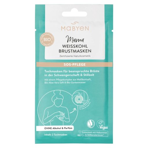Mabyen Mama fehér káposzta mellmaszk 2db