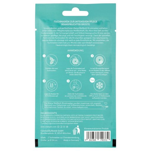 Mabyen Mama fehér káposzta mellmaszk 2db