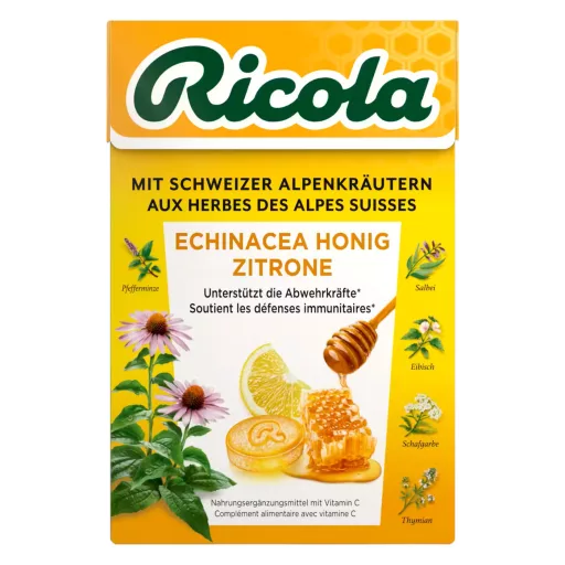 Ricola Echinacea mézízű cukormentes cukorka 40g