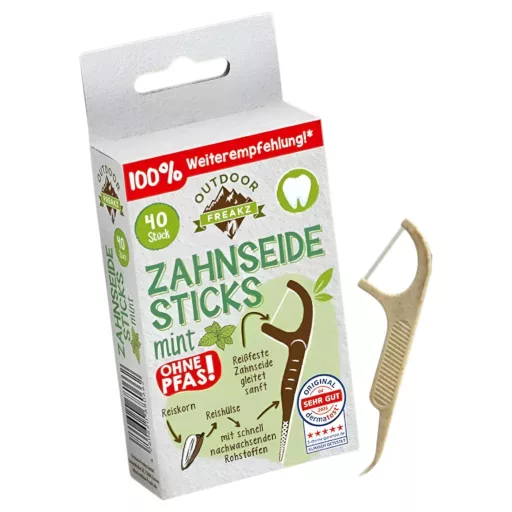 Outdoor Freakz fogköz pálcika menta ízű fogselyemmel 40 db