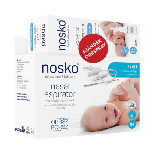 Nosko orrszívó szett + AJÁNDÉK izotóniás orrspray 30 ml
