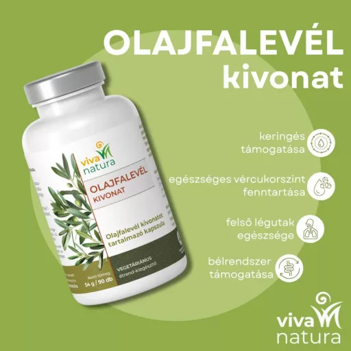 Viva Natura olajfalevél kivonat kapszula 90 db