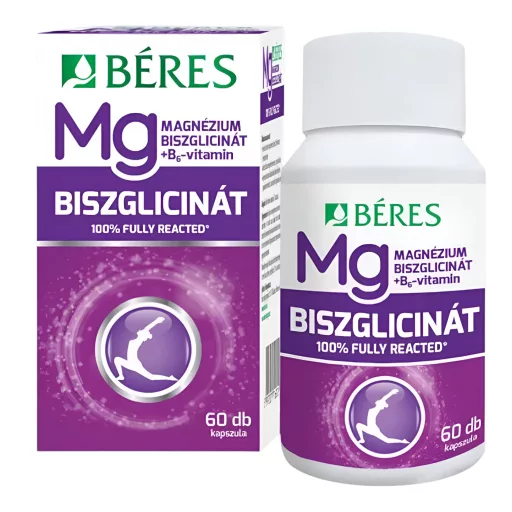 Béres Magnézium-Biszglicinát + B6 kapszula 60db