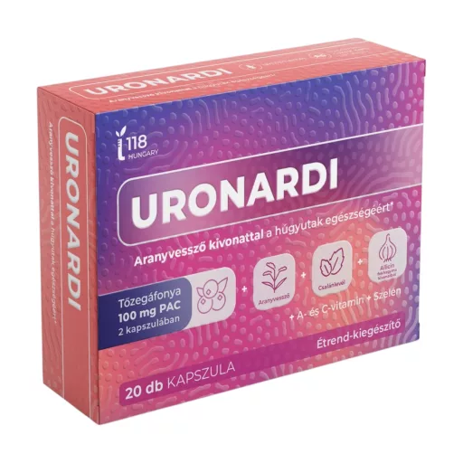 Uronardi tőzegáfonya + A-vitamin + C-vitamin kapszula 20 db