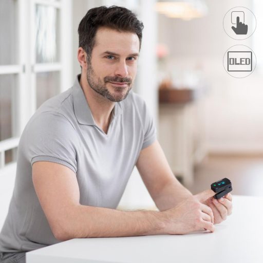 Medisana PM 100 fekete pulzoximéter