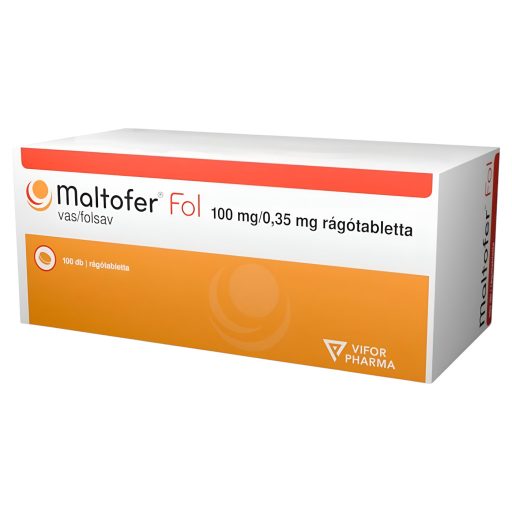 Maltofer Fol 100 mg/0,35 mg rágótabletta 100 db