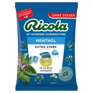   Ricola cukormentes gyógynövényes cukorka - extra erős 75 g