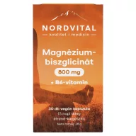   Nordvital magnézium-biszglicinát 800 mg + B6-vitamin kapszula 30 db