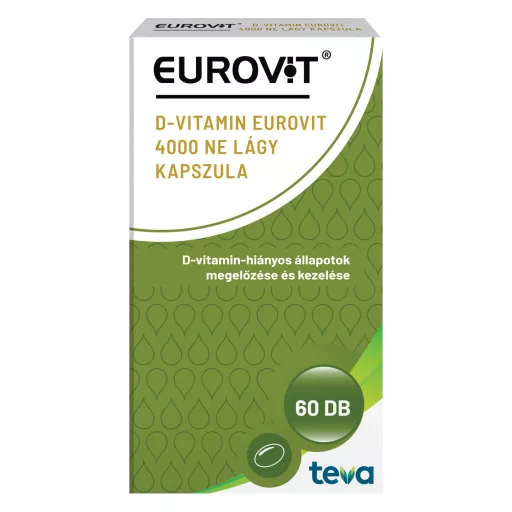 Eurovit D-Vitamin 4000 NE lágy kapszula 60 db