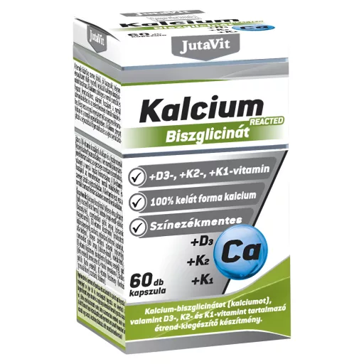 JutaVit Kalcium-Biszglicinát+D3+K2+K1 kapszula 60 db