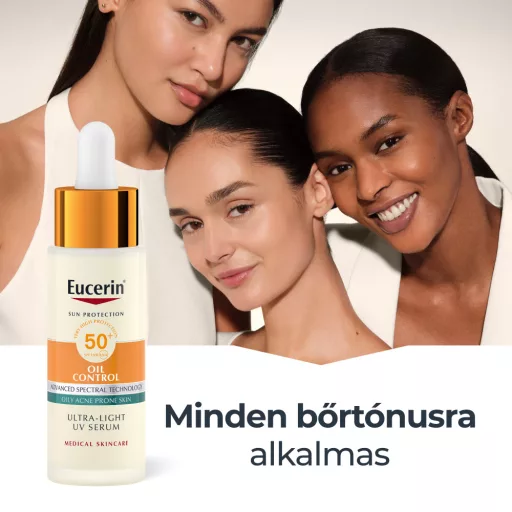 Eucerin Sun Oil Control SPF50+ nappali fényvédő szérum 30 ml