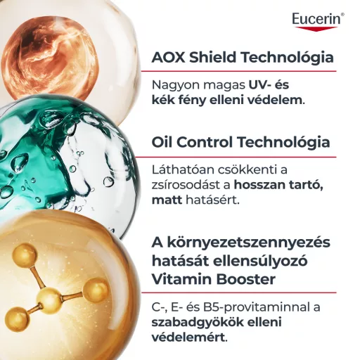 Eucerin Sun Oil Control SPF50+ nappali fényvédő szérum 30 ml