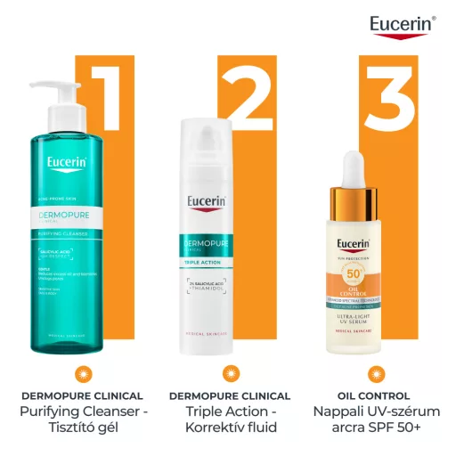 Eucerin Sun Oil Control SPF50+ nappali fényvédő szérum 30 ml