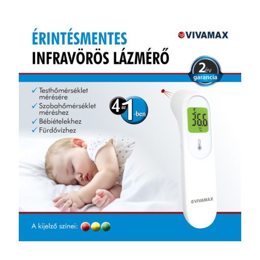 Vivamax GYV34 többfunkciós érintésmentes lázmérő 