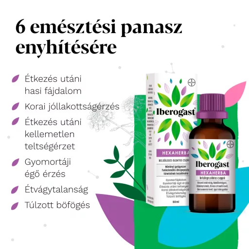 Iberogast Hexaherba oldatos cseppek 20 ml