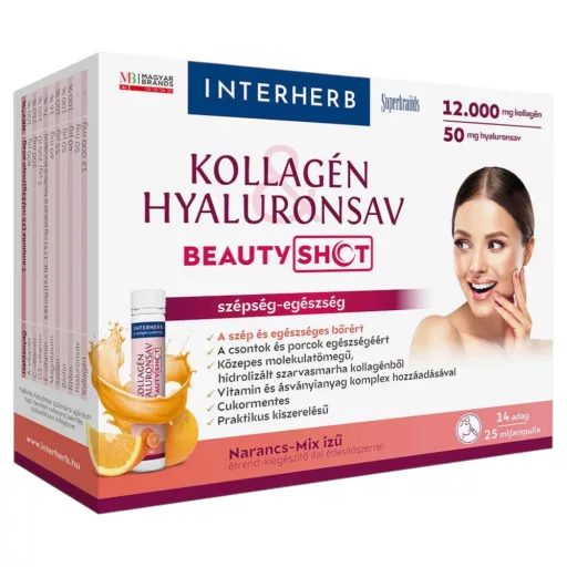 Interherb Kollagén & Hyaluronsav Beauty Shot ampulla 14 db