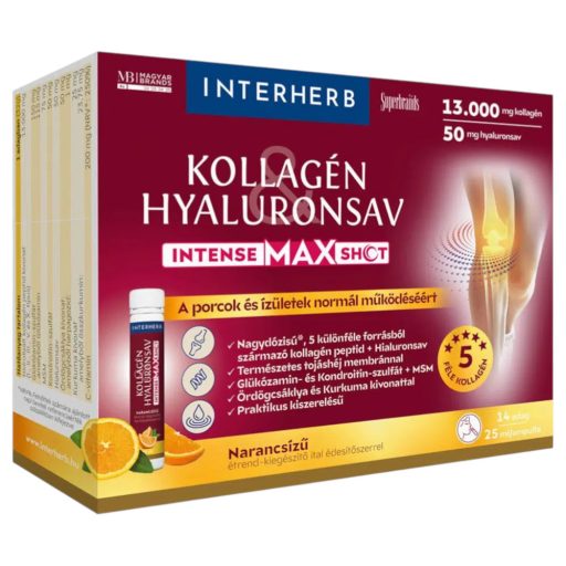 Interherb Kollagén & Hyaluronsav IntenseMAX Shot ampulla 14 db