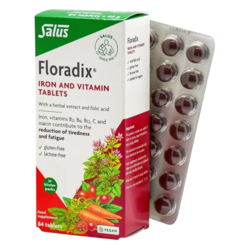 Floradix tabletta vassal, B-vitaminokkal és folsavval 84 db