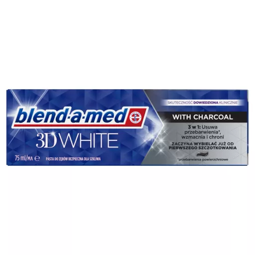 Blend-a-med 3D White Charcoal fogkrém 75 ml