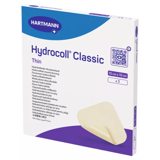 Hydrocoll Classic Thin steril kötszer 15×15 cm 5 db