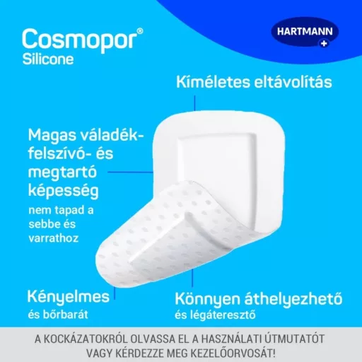 Cosmopor Silicone steril kötszer 20×10 cm 10 db