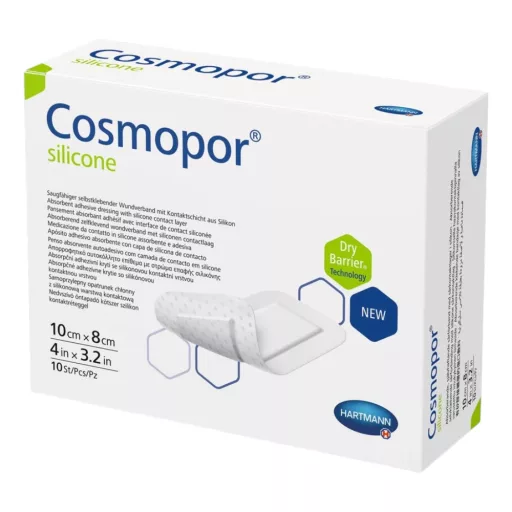 Cosmopor Silicone steril kötszer 10×8 cm 10 db