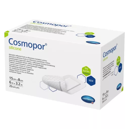 Cosmopor Silicone steril kötszer 15×8 cm 25 db