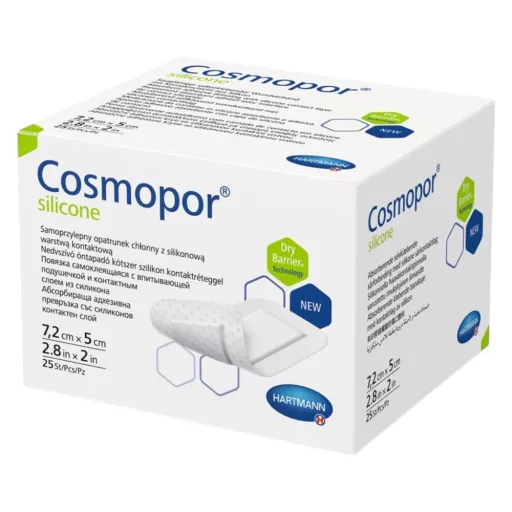 Cosmopor Silicone steril kötszer 7,2×5 cm 25 db