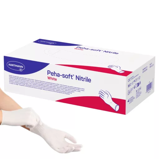 Peha-soft nitril kesztyű fehér XL 180 db