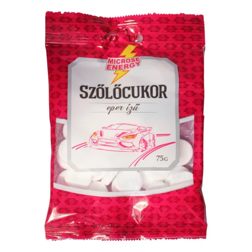 Microse Enregy eper ízesítésű szőlőcukor tabletta 75 g