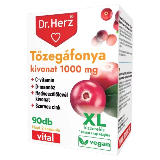 Dr. Herz Tőzegáfonya kivonat 1000 mg kapszula 90 db