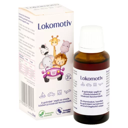 Lokomotiv gyömbért és B-vitamint tartalmazó csepp 30 ml