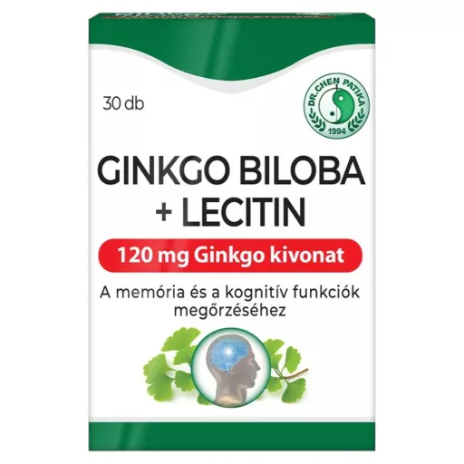 Dr. Chen Ginkgo Biloba 120 mg + Lecitin lágyzselatin kapszula 30 db