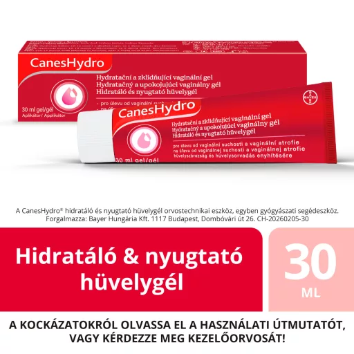 CanesHydro nyugtató és hidratáló hüvelygél 30 ml