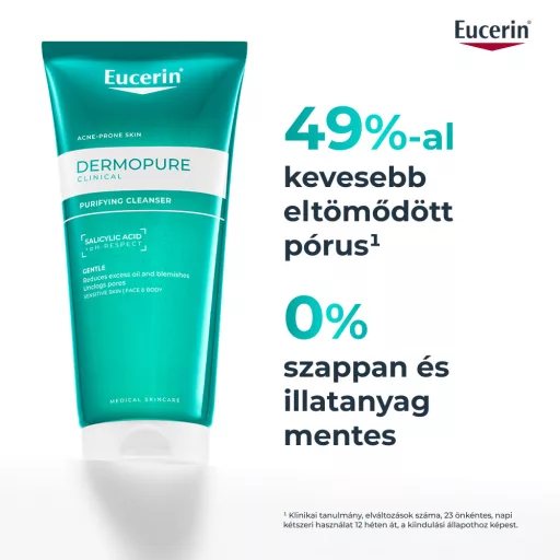 Eucerin DermoPure Clinical Purifying Cleanser tisztító gél 200 ml