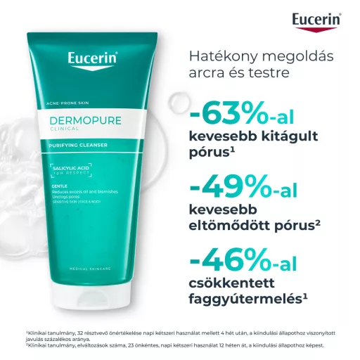 Eucerin DermoPure Clinical Purifying Cleanser tisztító gél 200 ml