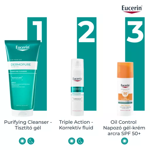 Eucerin DermoPure Clinical Purifying Cleanser tisztító gél 200 ml
