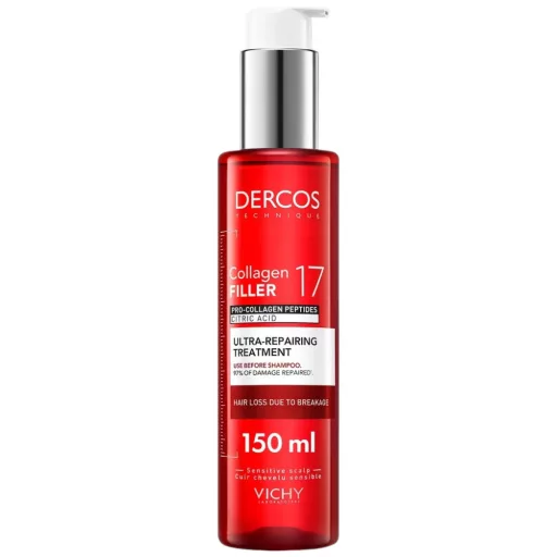Vichy Dercos Collagen 17 Filler ultra-regeneráló hajkúra 150 ml