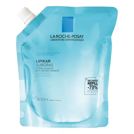La Roche-Posay Lipikar Surgras krémtusfürdő utántöltő 400 ml