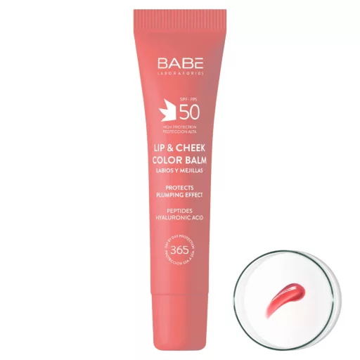 BABÉ Lip & Cheek színezett ajak- és arcbalzsam SPF50 - pink 20 ml