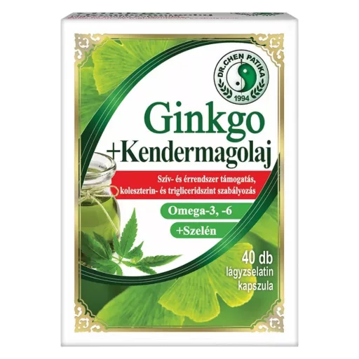Dr. Chen Ginkgo biloba és kendermagolaj kapszula 40 db