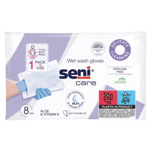 Seni Care nedves mosdatókesztyű 8 db
