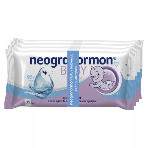 Neogranormon Baby Sensitive nedves törlőkendő 4 x 72 db