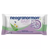   Neogranormon Baby nedves törlőkendő aloe verával és kamillával 72 db